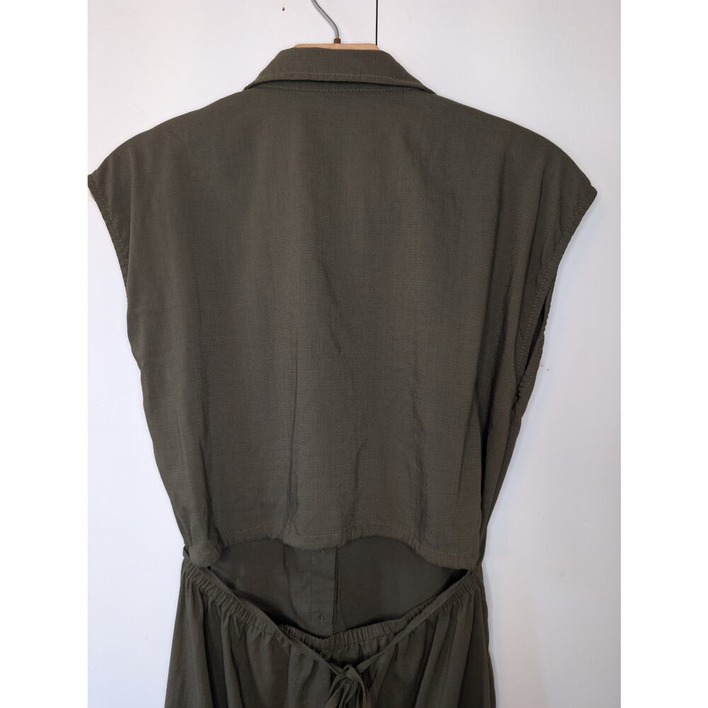 Doe & Rae Green Button Up Dress - Picture 8 of 9